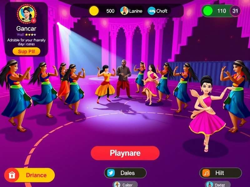 Joyful Jive Journey game screenshot showing colorful dance battle